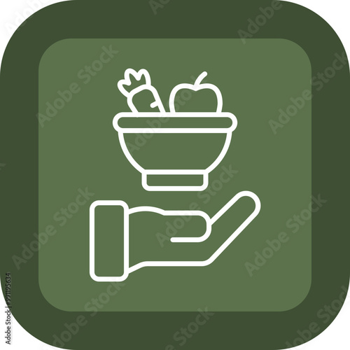 Give Food Vector Icon Design