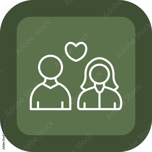 Realtionship Vector Icon Design