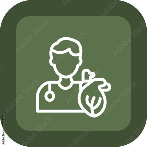 Cardiologist Vector Icon Design
