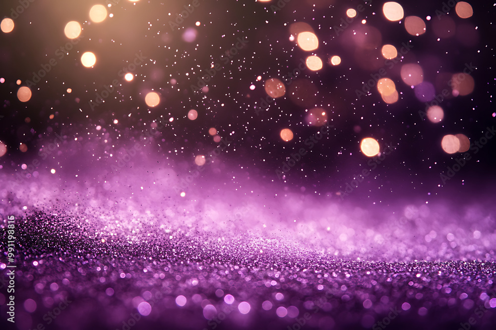 Glittering New Year's background with cascading gold dust and sparkling lights Glittering New Year's background with cascading gold dust and sparkling lights