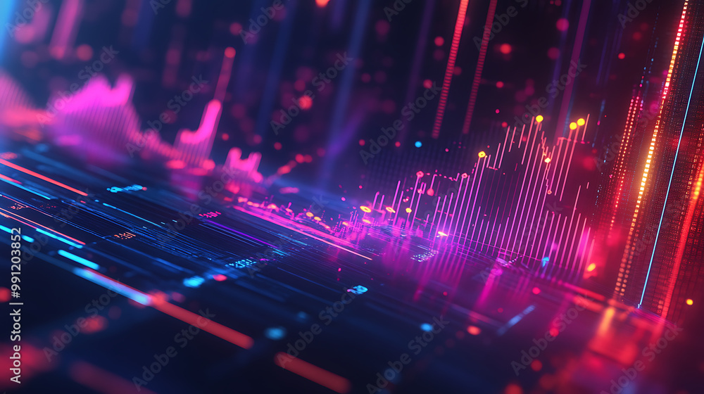 background with an abstract representation of financial graphs and economic indicators background with an abstract representation of financial graphs and economic indicators