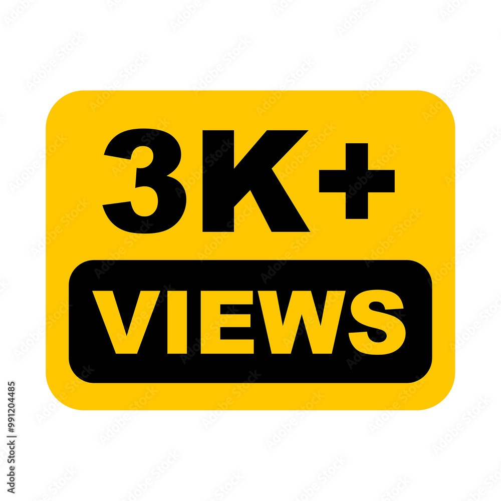 3K views on transparent background 3K views on transparent background
