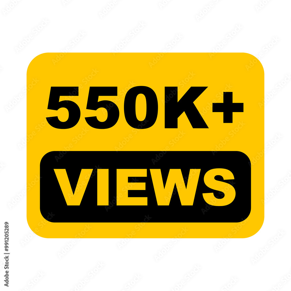550K views on transparent background 550K views on transparent background