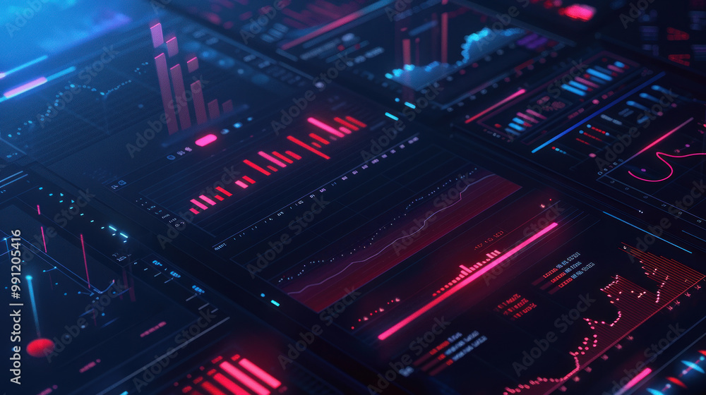 Obraz premium A digital platform displaying performance data for mutual funds, focusing on diversified portfolios and market trends.