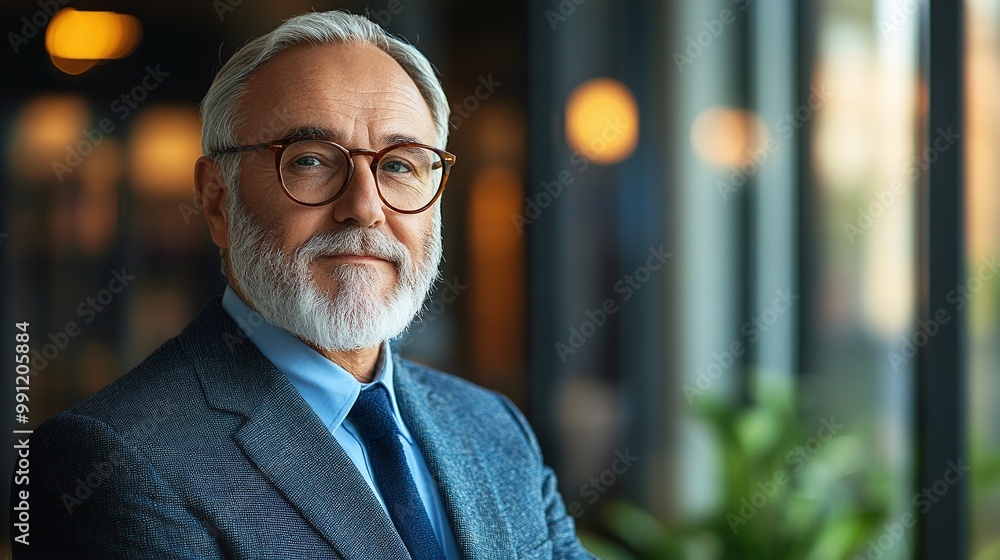 senior corporate leader standing by a glass wall in the office, representing business authority, professional experience, and leadership strategy for career success and business growth senior corporate leader standing by a glass wall in the office, representing business authority, professional experience, and leadership strategy for career success and business growth