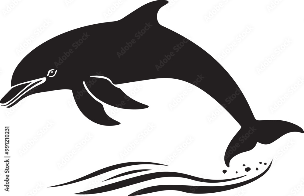 Fototapeta premium dolphin jumping out of water