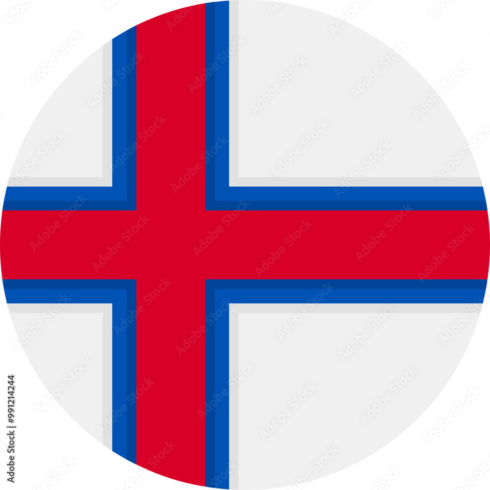 Obraz premium Faroe IslandsFlag Icon