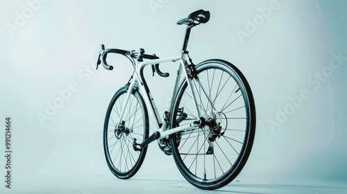 White Road Bike with Black Details photo