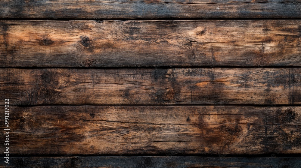Dark rustic wooden texture with a brown finish showcasing timber and oak ideal for panoramic backgrounds and long banners Dark rustic wooden texture with a brown finish showcasing timber and oak ideal for panoramic backgrounds and long banners