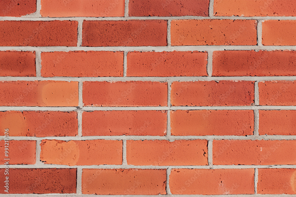 Close up texture of a red brick wall with white mortar. Close up texture of a red brick wall with white mortar.