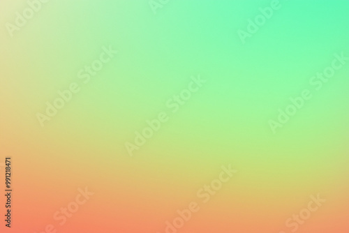 Abstract green and orange gradient background.