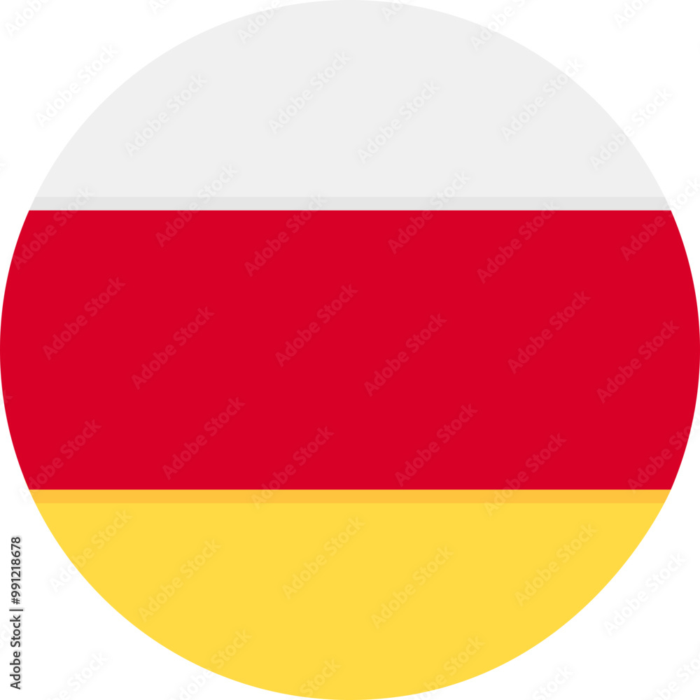 Naklejka premium OssetiaFlag Icon