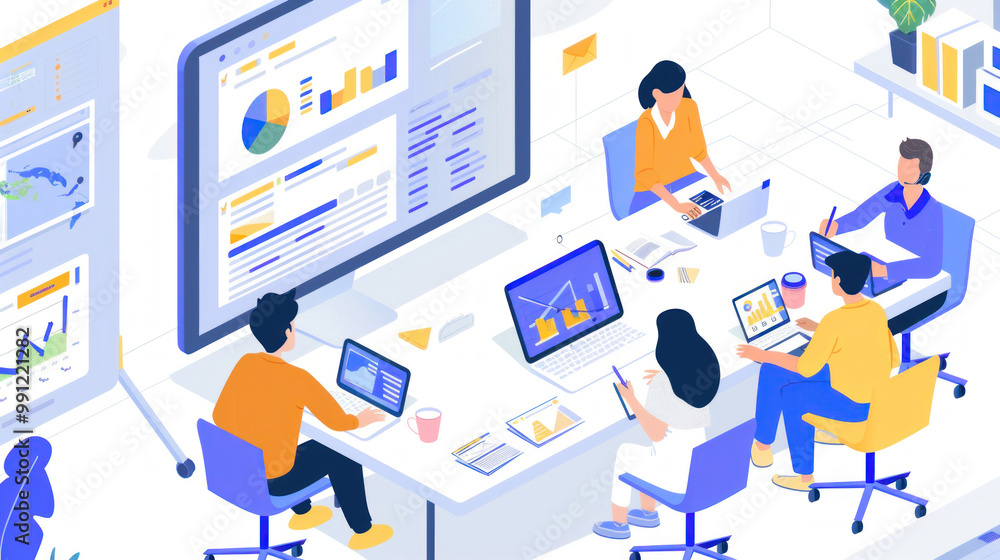 A digital strategy session for an e-commerce business, with participants analyzing competitors, market gaps, and new growth opportunities. A digital strategy session for an e-commerce business, with participants analyzing competitors, market gaps, and new growth opportunities.