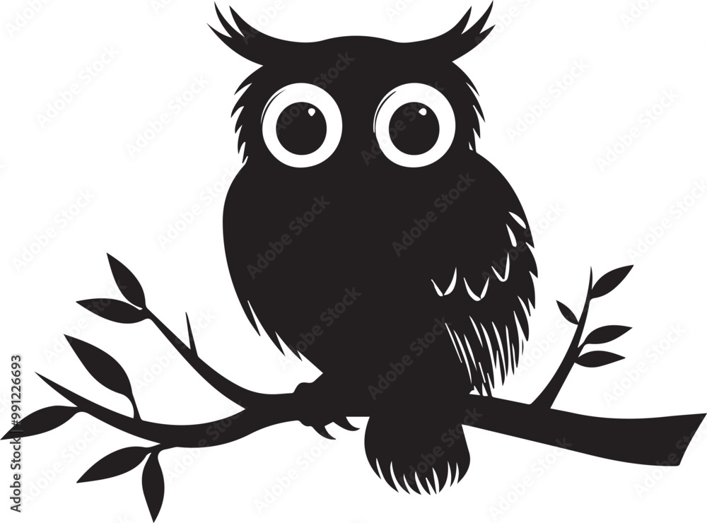 Fototapeta premium owl on branch