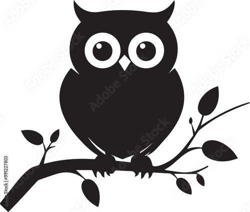 owl on branch