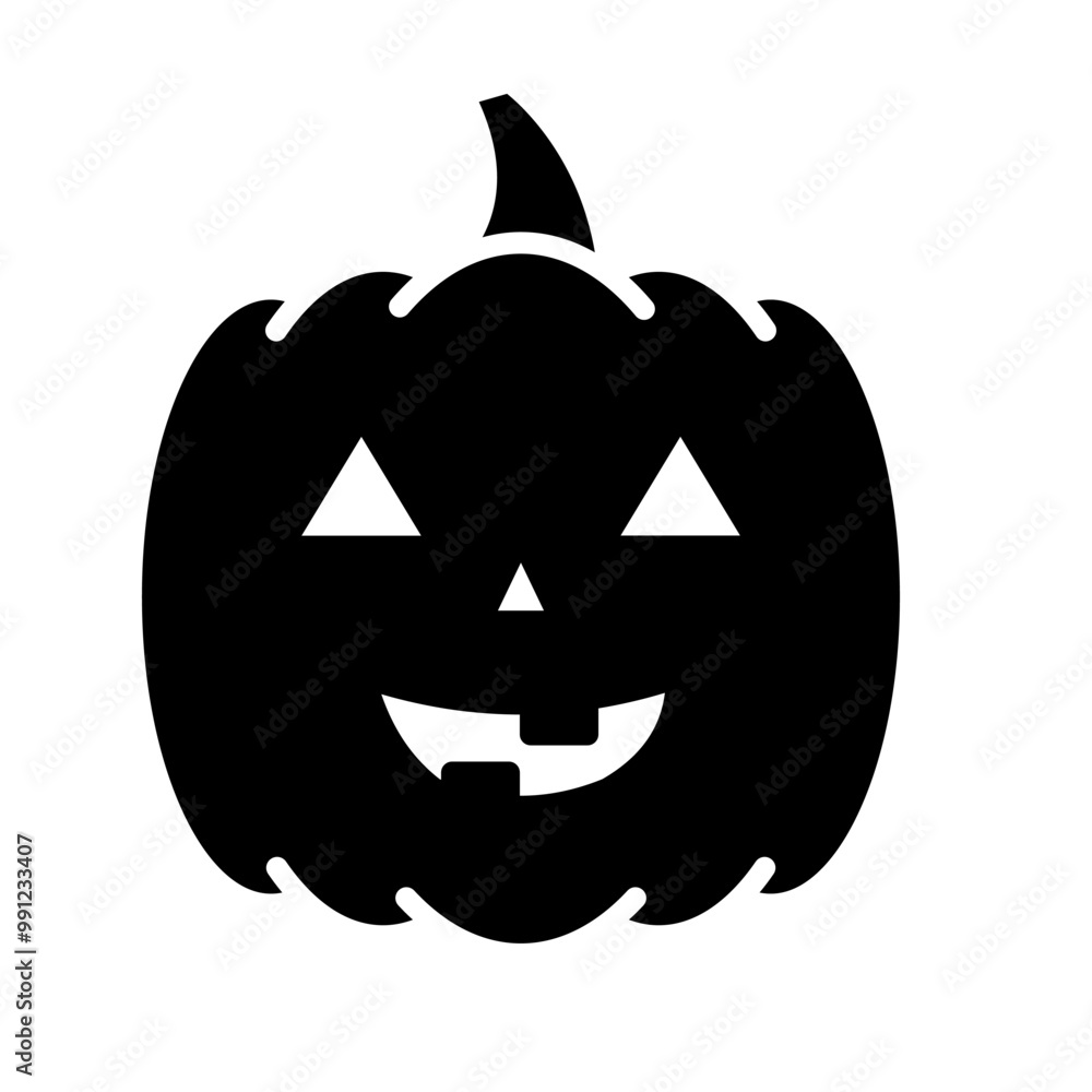 Fototapeta premium Halloween Pumpkin Icon, Creepy, Thanksgiving