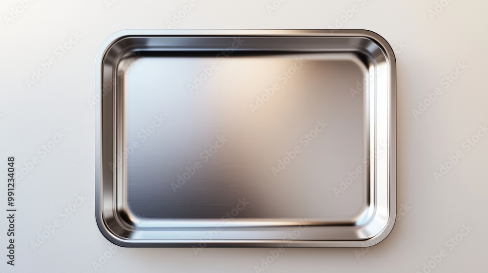 Empty stainless steel food tray, Blank steel food tray, empty metallic food tray Empty stainless steel food tray, Blank steel food tray, empty metallic food tray