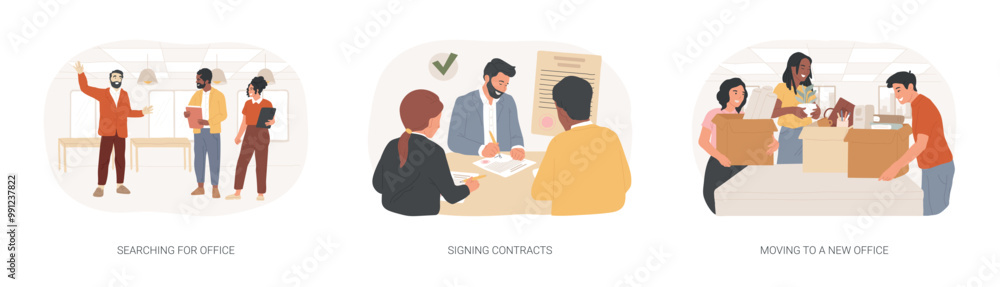 Successful entrepreneurship isolated cartoon vector illustrations se Successful entrepreneurship isolated cartoon vector illustrations se