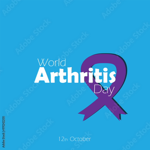 World Arthritis Day 12th October Vector Illustration