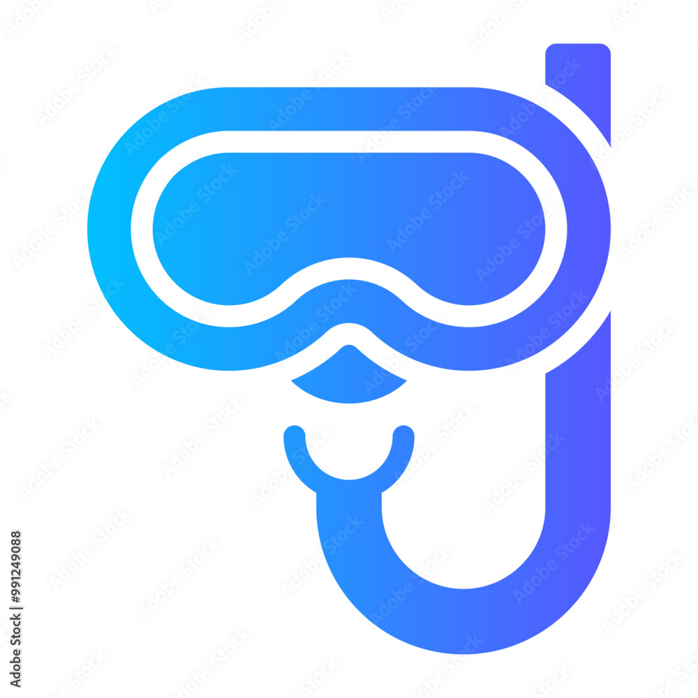 snorkeling gradient icon snorkeling gradient icon