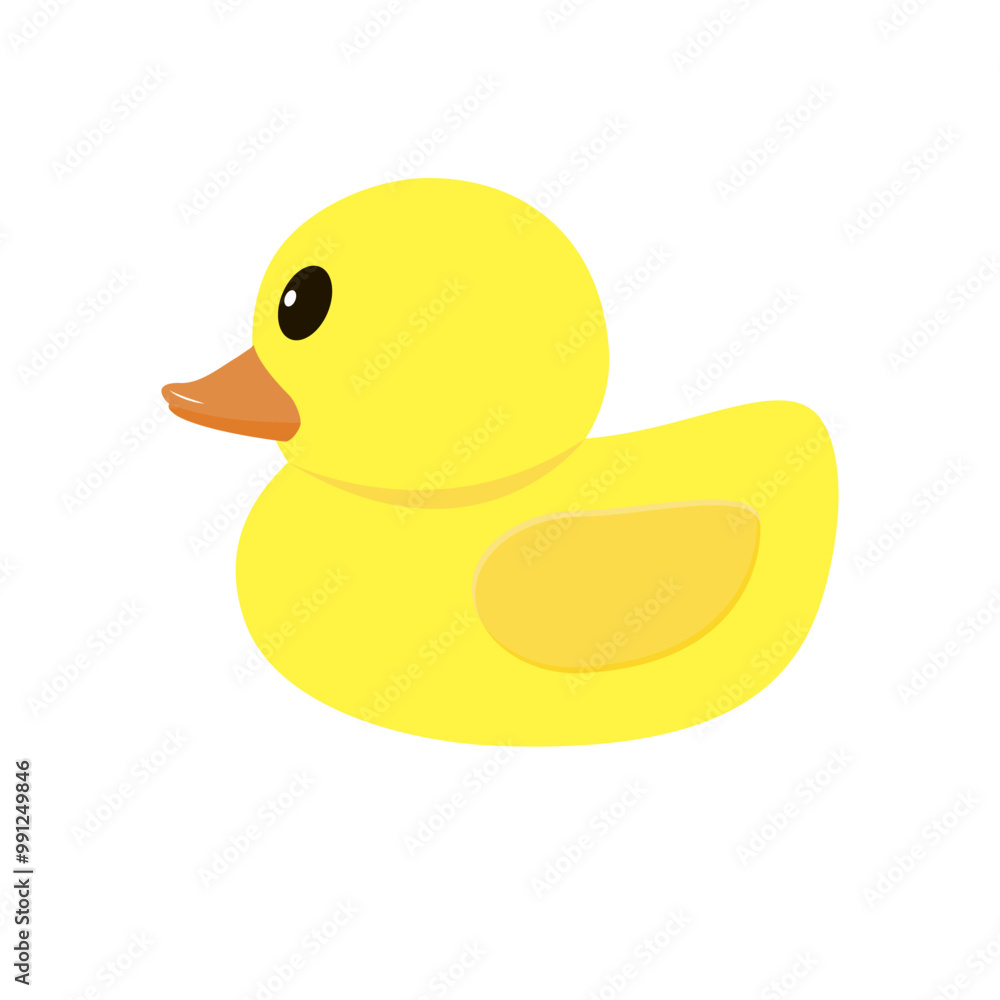 Classic rubber duck on a white background. Vector illustration. Classic rubber duck on a white background. Vector illustration.