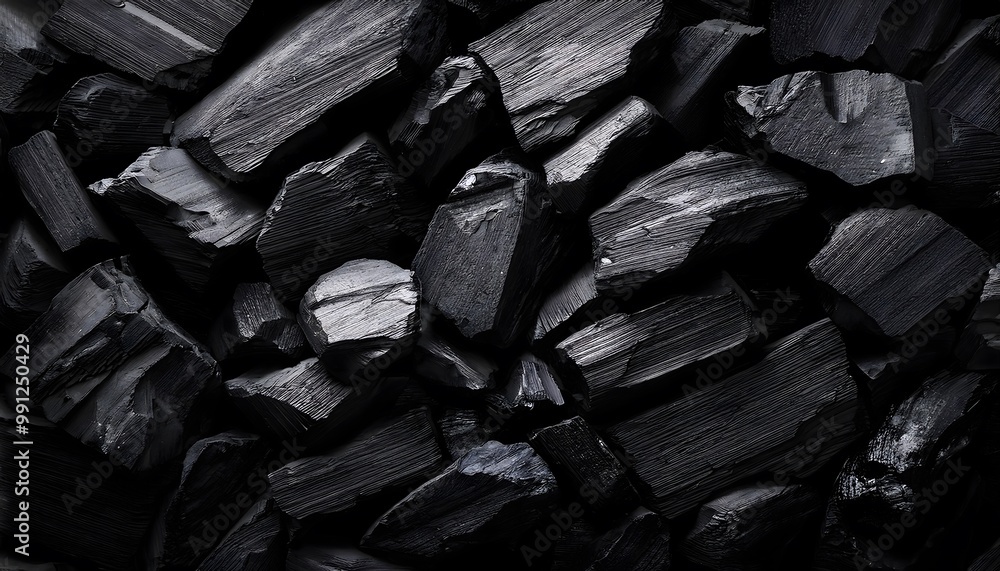 Dark charcoal texture with rough, gritty surface variations Dark charcoal texture with rough, gritty surface variations