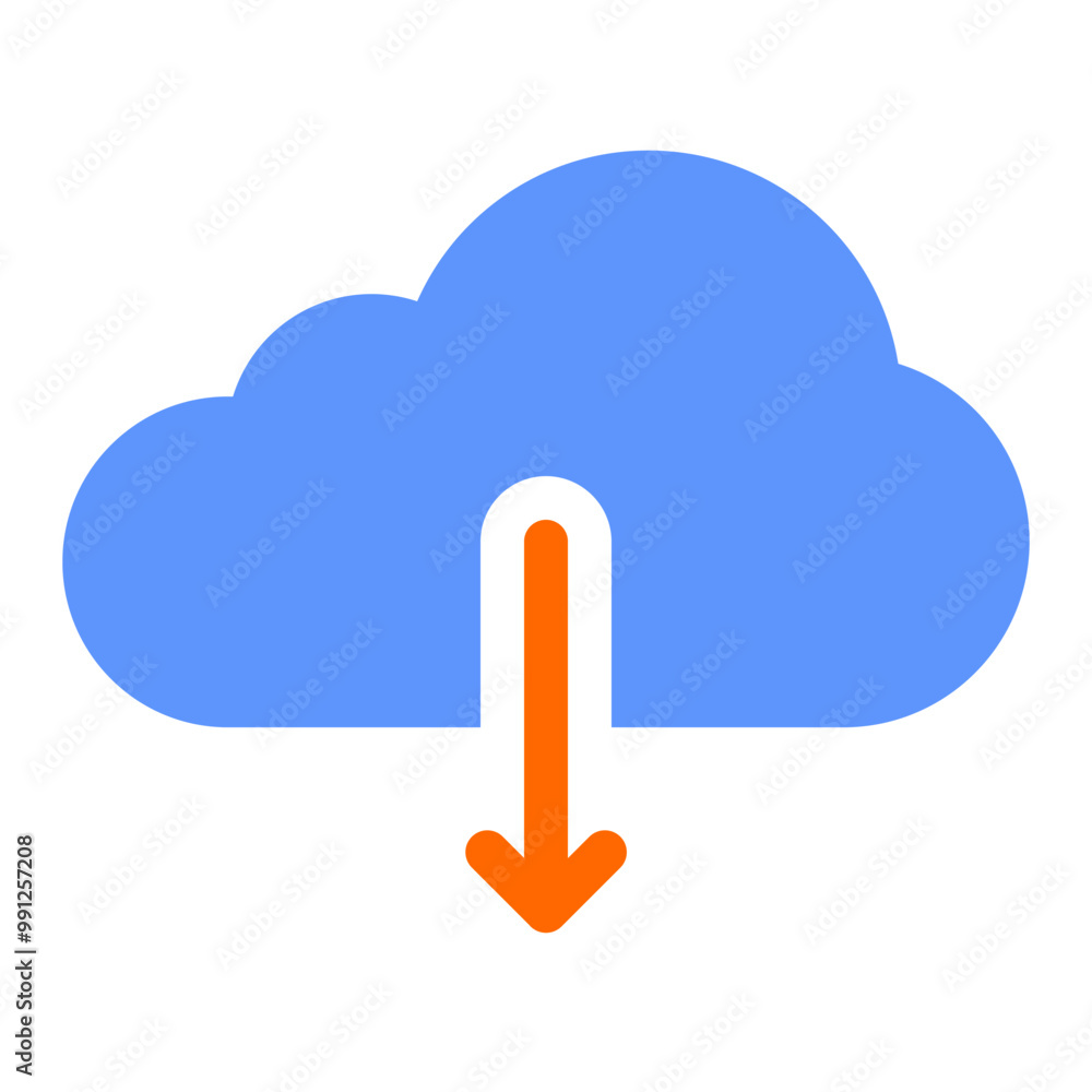 Download video, music, file, cloud, file icon Download video, music, file, cloud, file icon