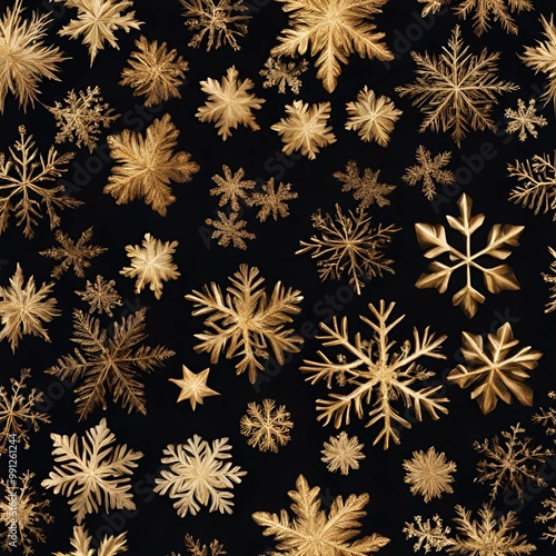 seamless pattern with snowflakes