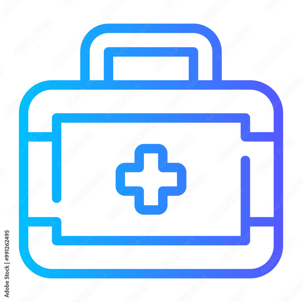 first aid kit gradient icon first aid kit gradient icon