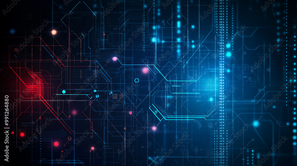Futuristic digital technology abstract background, Artificial Intelligence AI technology background with copyspace Futuristic digital technology abstract background, Artificial Intelligence AI technology background with copyspace