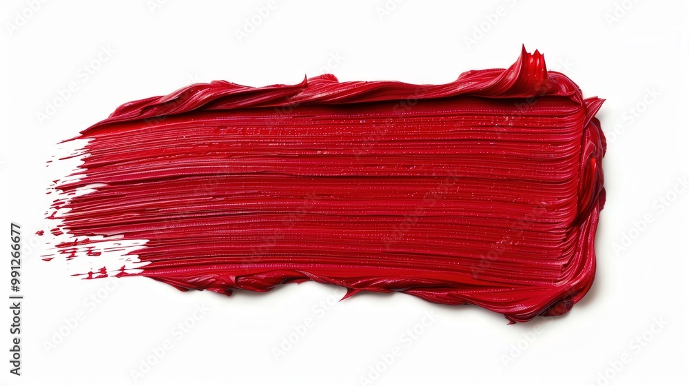 Crimson Surge, a bold and textured stroke of deep crimson paint on a stark white background, exuding intensity and drama, inviting emotional engagement and artistic interpretation. Crimson Surge, a bold and textured stroke of deep crimson paint on a stark white background, exuding intensity and drama, inviting emotional engagement and artistic interpretation.
