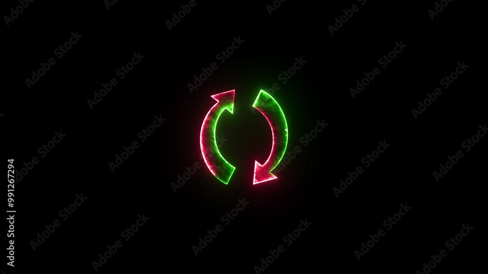 An arrow symbols icon glow neon fire symbol animation An arrow symbols icon glow neon fire symbol animation