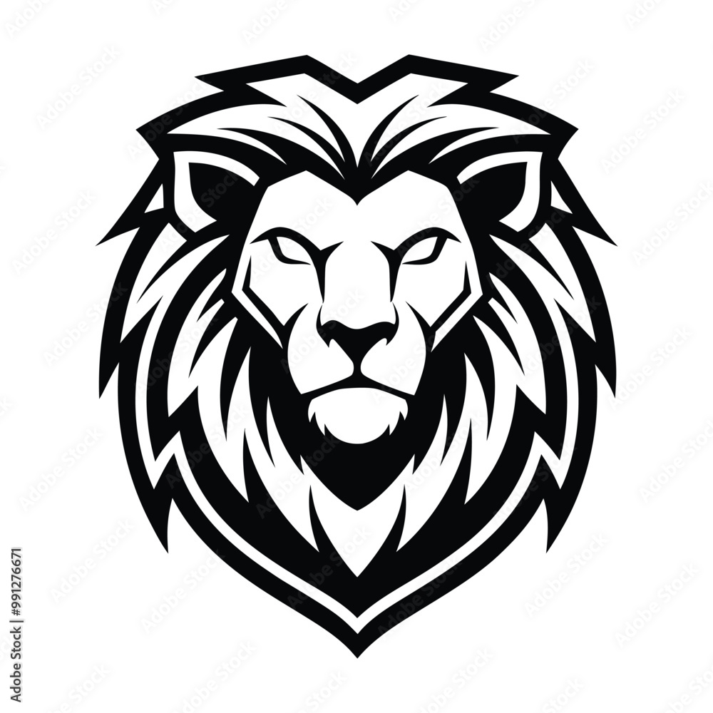 Lion head line art Lion head line art