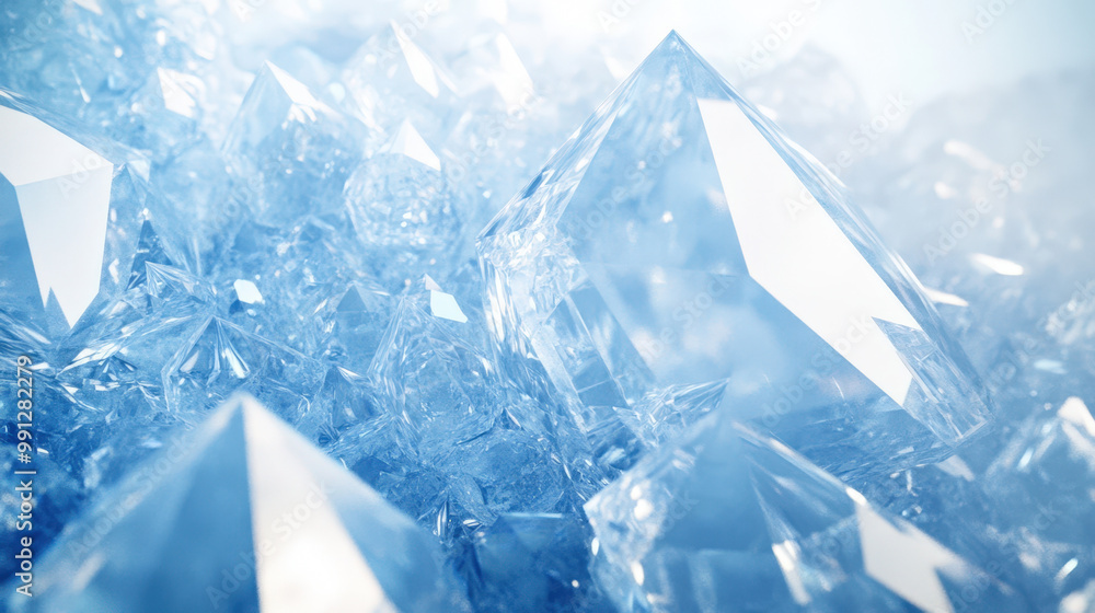 Cool refreshing background of sparkling clear sharp ice cubes Cool refreshing background of sparkling clear sharp ice cubes