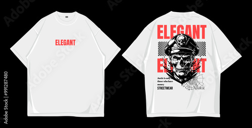 Design t shirt oversize elega...