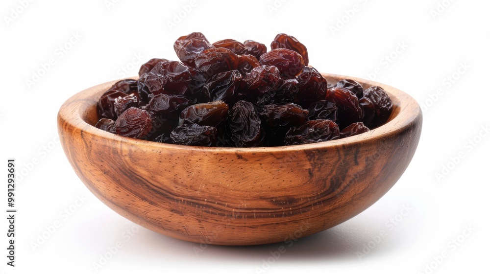 Raisin grain in bowl closeup view Raisin grain in bowl closeup view