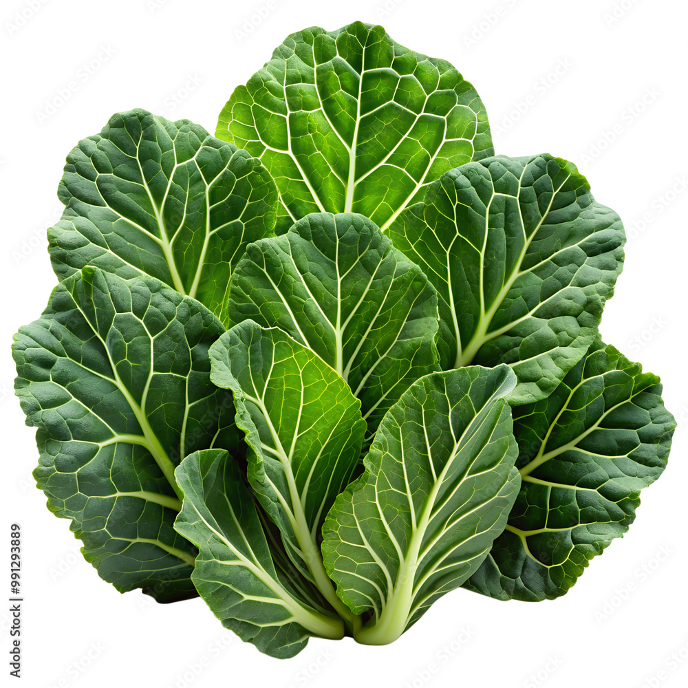 Collard greens isolated on transparent background Collard greens isolated on transparent background