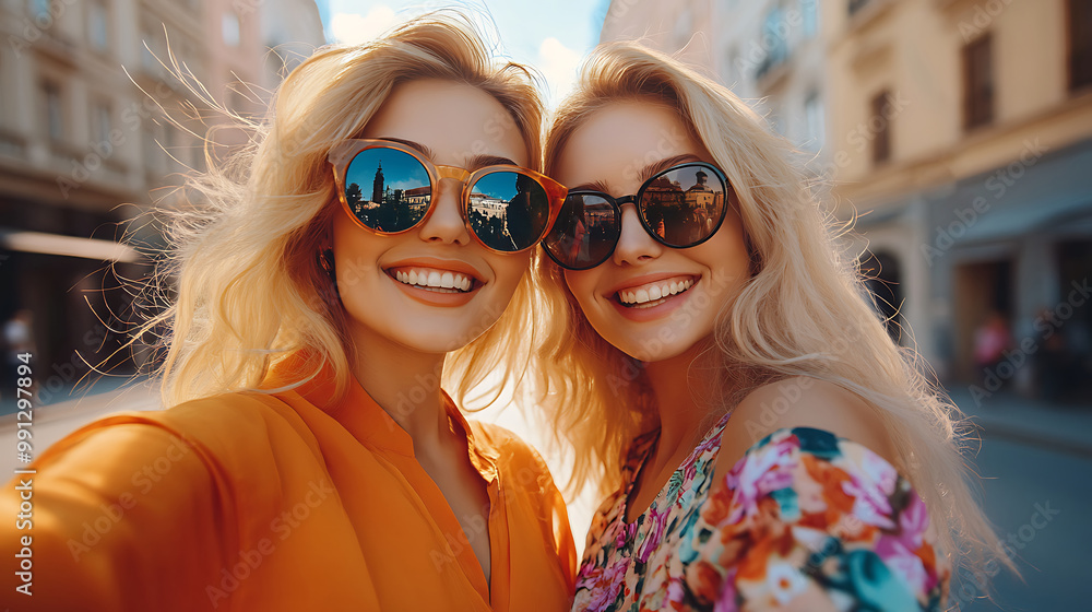 Portrait of two people wearing sunglass happy mode. Portrait of two people wearing sunglass happy mode.