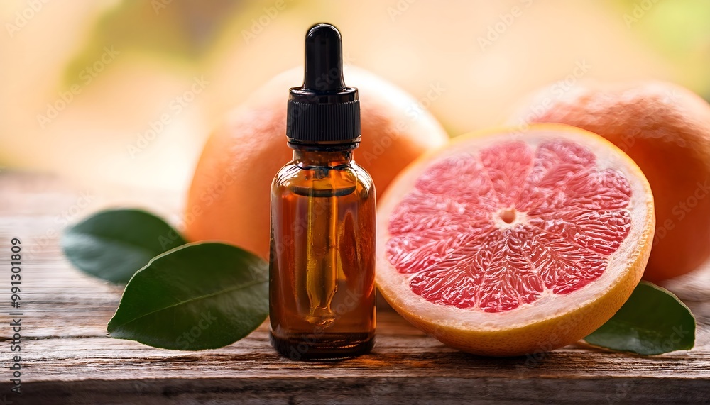 Grapefruit Oil with Grapefruit Slices