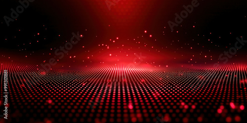 Red digital lights