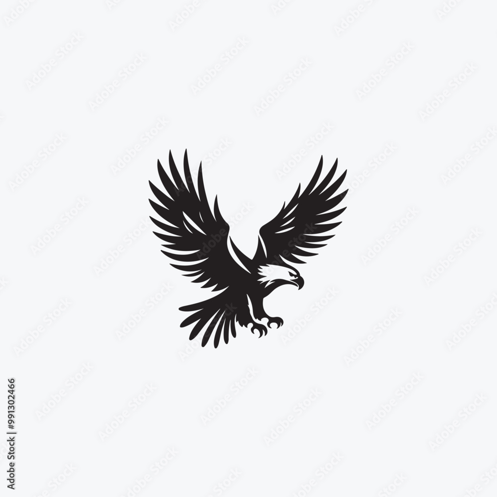 Obraz premium Flying Eagle vector image