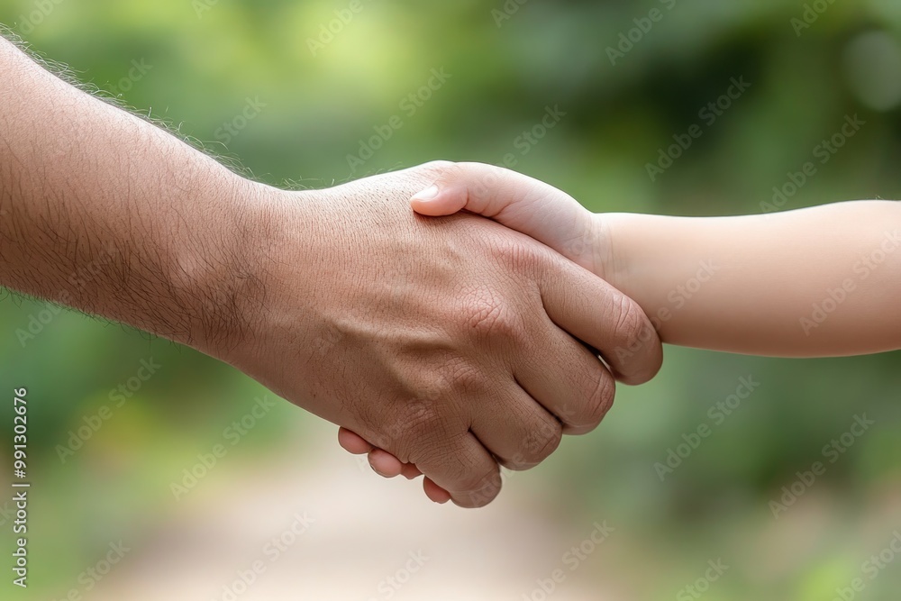 Compassionate Parent Guidance Fostering Child Well-being and Emotional Needs through Supportive Actions and Understanding A Father's Hand Gently Guides His Child, Demonstrating Love and Support Compassionate Parent Guidance Fostering Child Well-being and Emotional Needs through Supportive Actions and Understanding A Father's Hand Gently Guides His Child, Demonstrating Love and Support