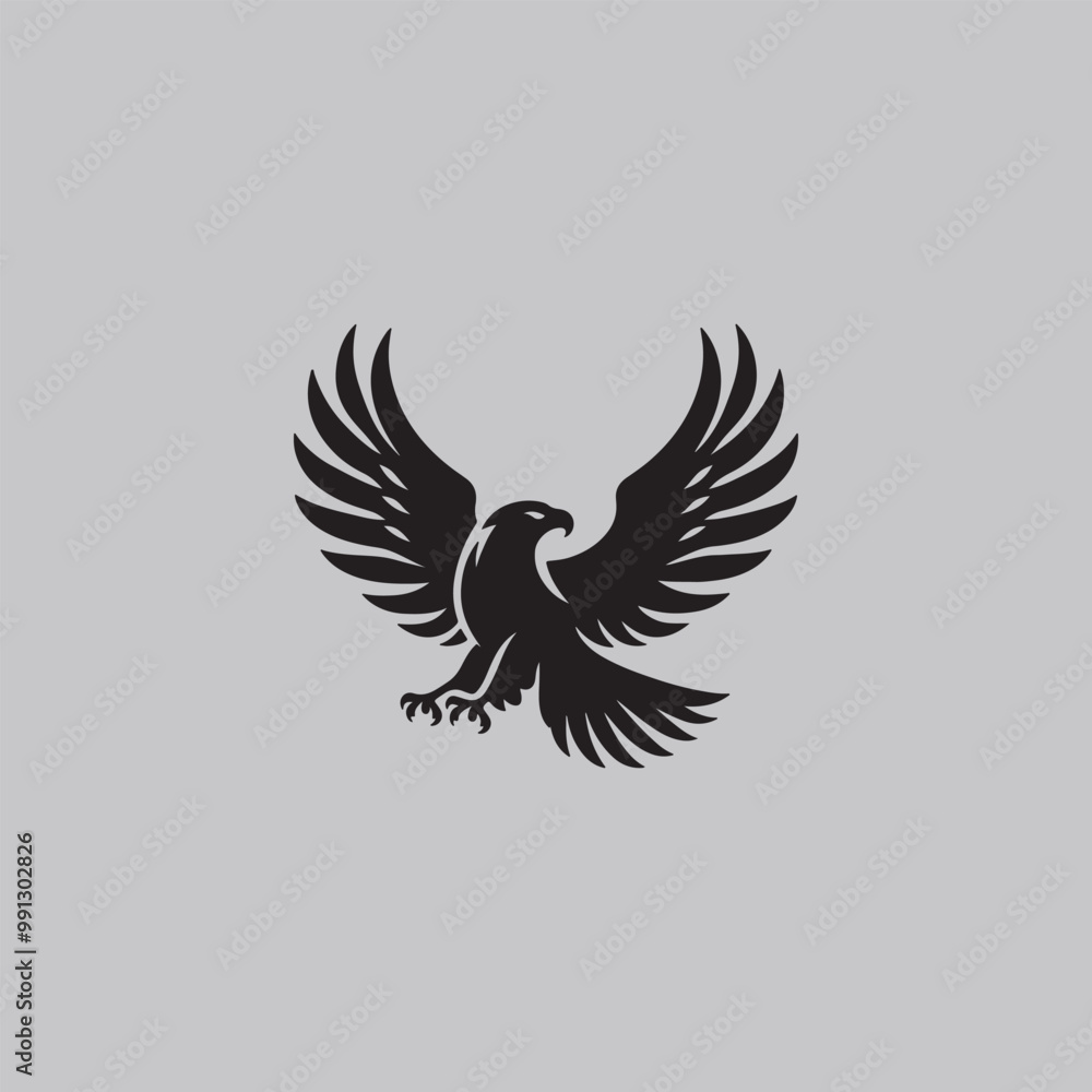 Obraz premium Flying Eagle vector image