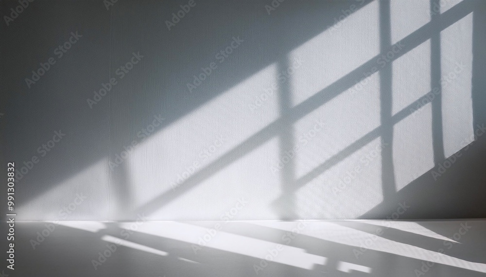 Grey, wall interior background, studio and backdrops show products mock-up. with shadow from window Grey, wall interior background, studio and backdrops show products mock-up. with shadow from window