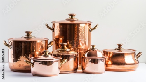 Set of Copper Pots