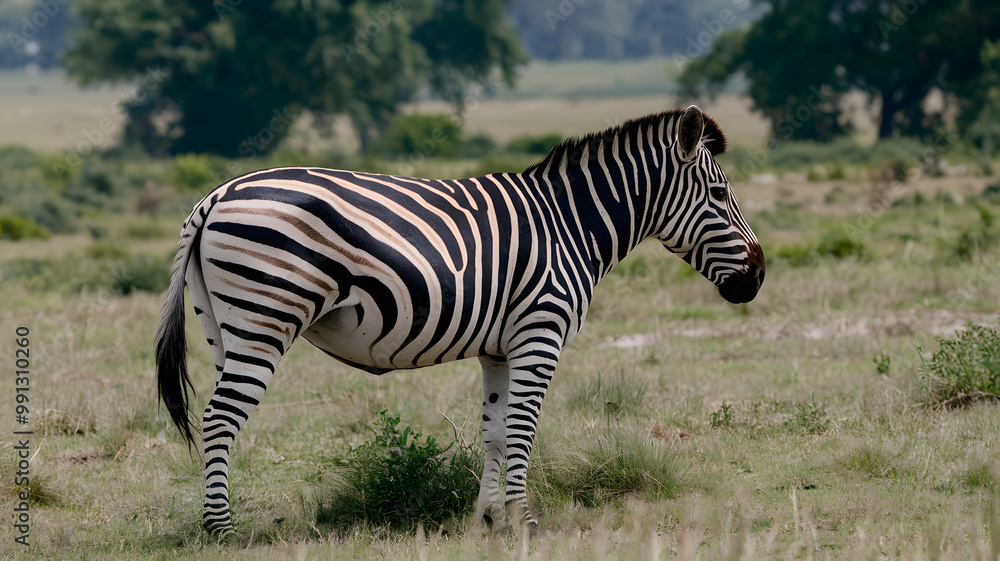A stunning close-up photograph of a zebra with its distinctive black-and-white striped coat. A stunning close-up photograph of a zebra with its distinctive black-and-white striped coat.