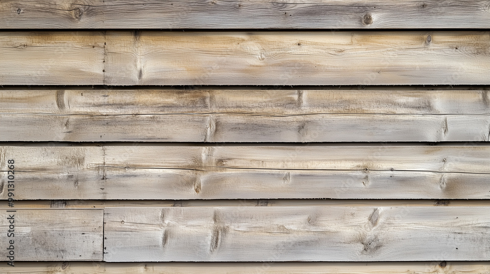 Elegant Rustic Charm: Light Brown Wooden Wall with Horizontal Slats Elegant Rustic Charm: Light Brown Wooden Wall with Horizontal Slats