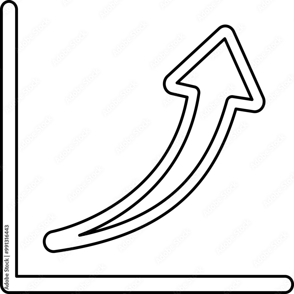 Single isolated icon with outline style icon on white background