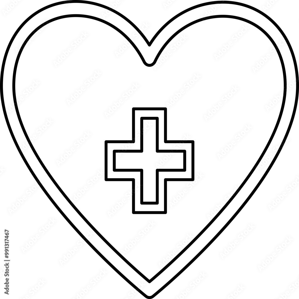 Fototapeta premium Single isolated icon with outline style icon on white background