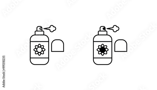 Air freshener icon design with white background stock illustration